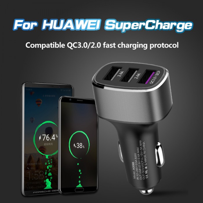 [Huawei PD/QC 3.0] 39W Huawei Super Charge Car charger Huawei Super